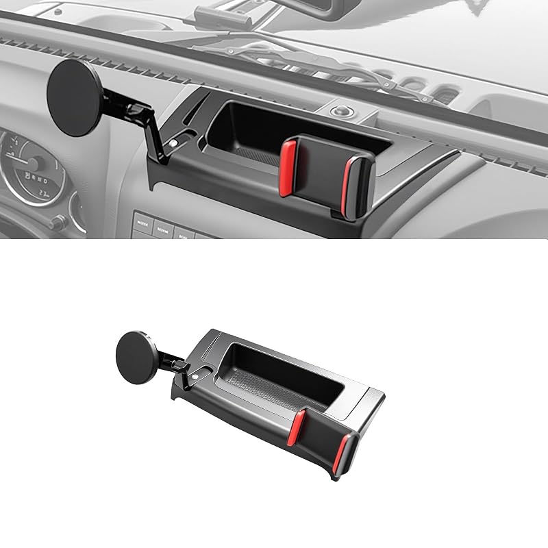 Suporte de Celular para Painel com Organizador Central para Jeep Wrangler JK JKU 2011–2017 HUYINPJ