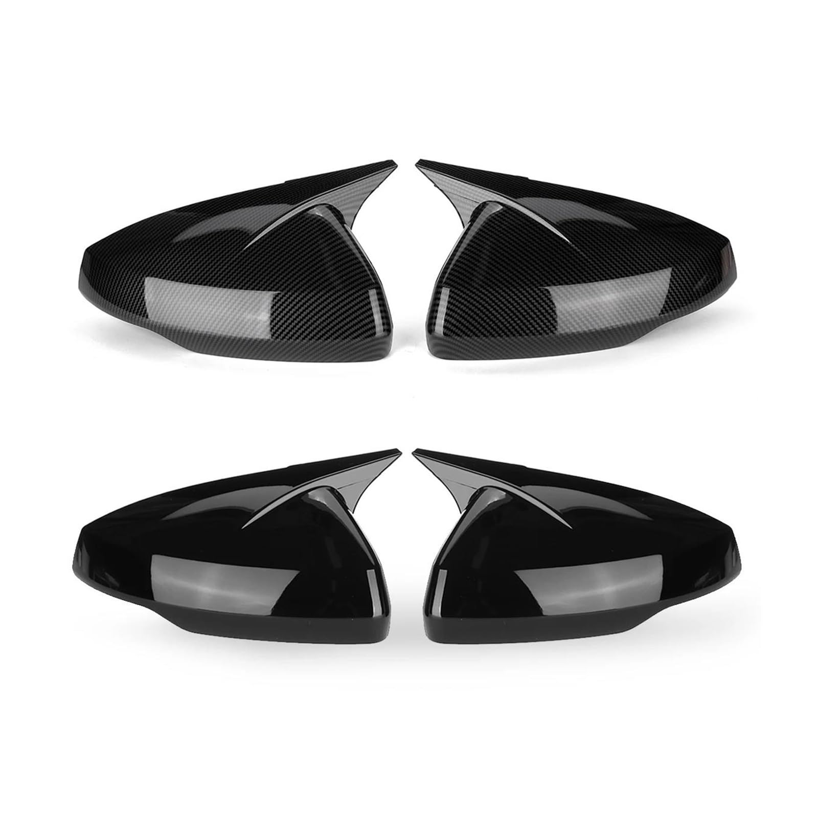 Calotte Specchietti Copertura per specchietto retrovisore laterale per auto per VW per Polo 6 MK6 per GTI 2018-2021 Custodia per accessori Copri Specchietti(Nero lucido)