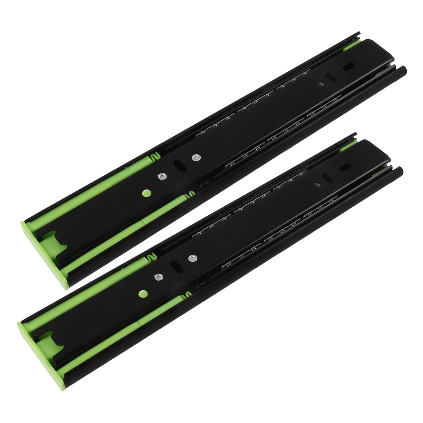 IWOWHERO 1Pair Silent Drawer Glides for Slow Closing Sliding Rails Durable Construction for Kitchen Cabinets and Wardrobes Easy Installation