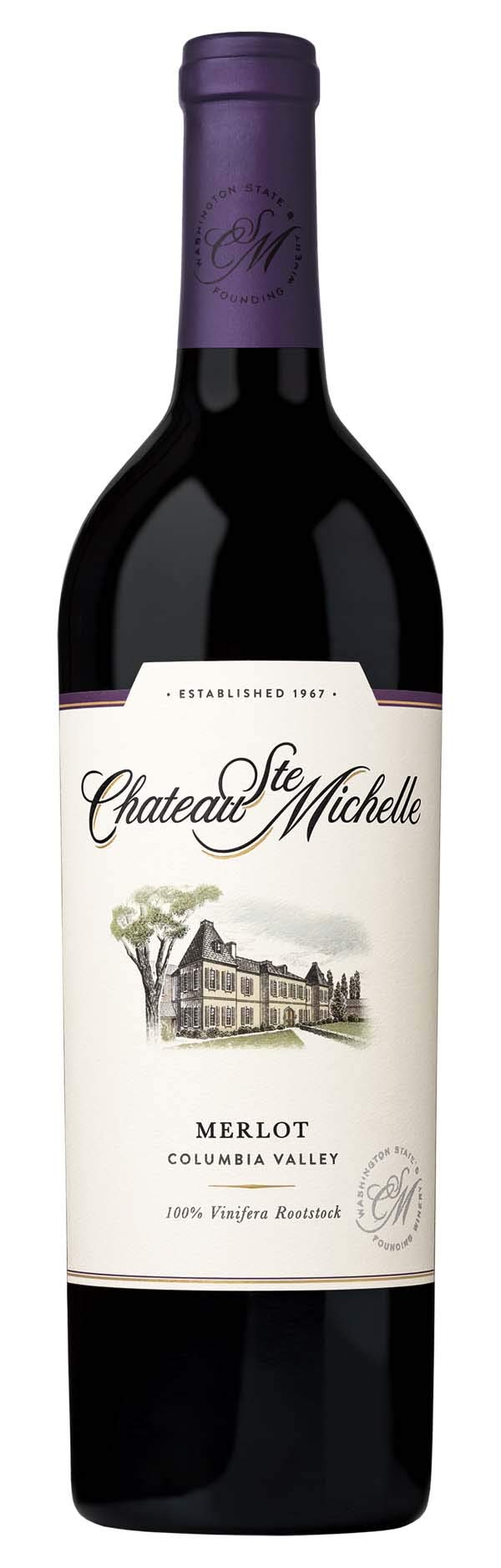 Chateau Ste. Michelle Merlot – Trockener Rotwein aus den USA, Columbia Valley Columbia Valley (1 x 0,75l)
