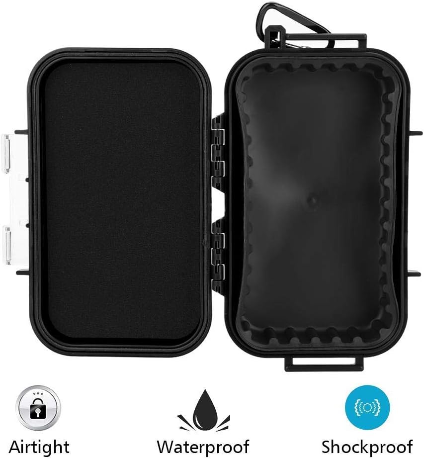 Outdoor Survival Container Waterproof Dry Box Storage Case Watertight & Airtight Dry Box for Wallet Plastic Tool Shockproof Sealed Waterproof Safety Case