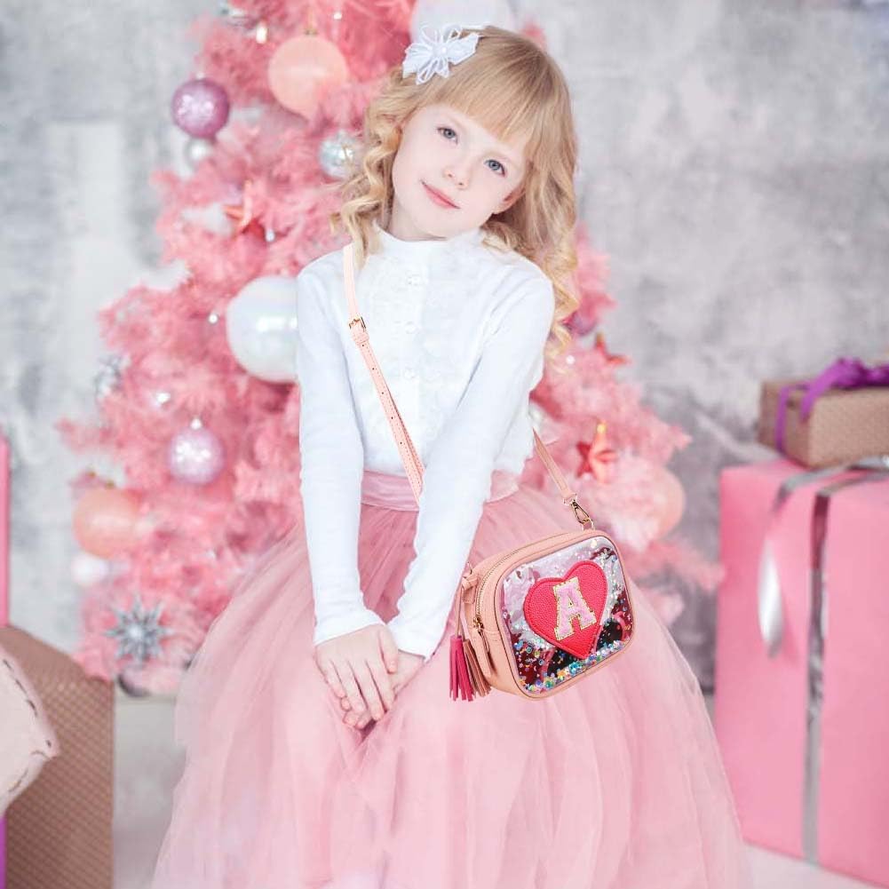 Purse Gifts for Little Girls - Kids Heart Purse Cute Crossbody Bag Teens Girls Birthday Gift