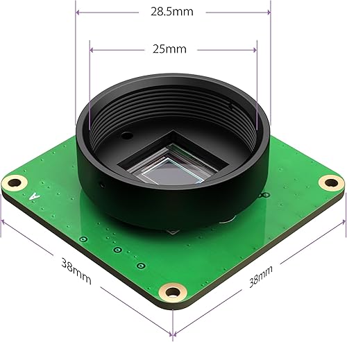 Vista 3 de Módulo de cámara HQ IMX477 para Raspberry Pi, Jetson Nano, Jetson Xavier