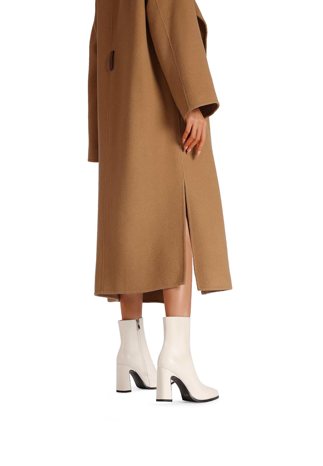 QUEEN HELENA Tronchetti con Tacco Stivaletti a Punta Chiusa Casual Donna K3422