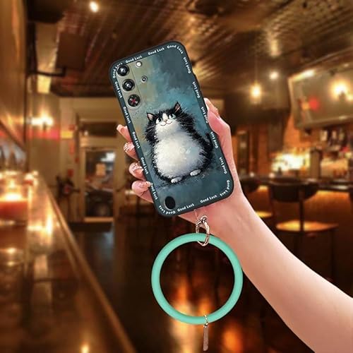 Phone Case Compatible with ZTE Nubia Red Magic10 Pro/10S Pro/10S Pro+, Soft Case Back Cover Cartoon Bracelet Anti-knock Youth Di