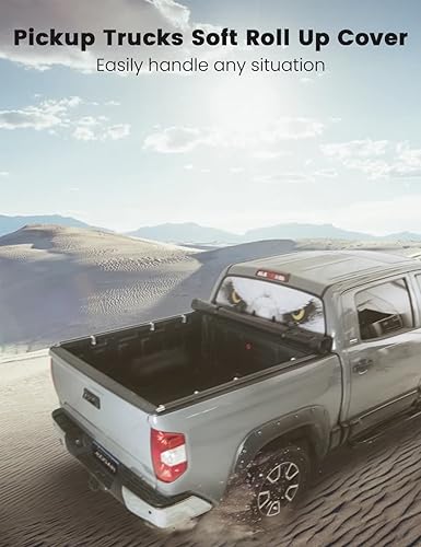 Miniatura 6 de Logan Cubierta Tonneau suave enrollable para Ford Ranger 1983-2011, fundas para caja de camioneta compatibles con Ford Ranger Regular Standard Super