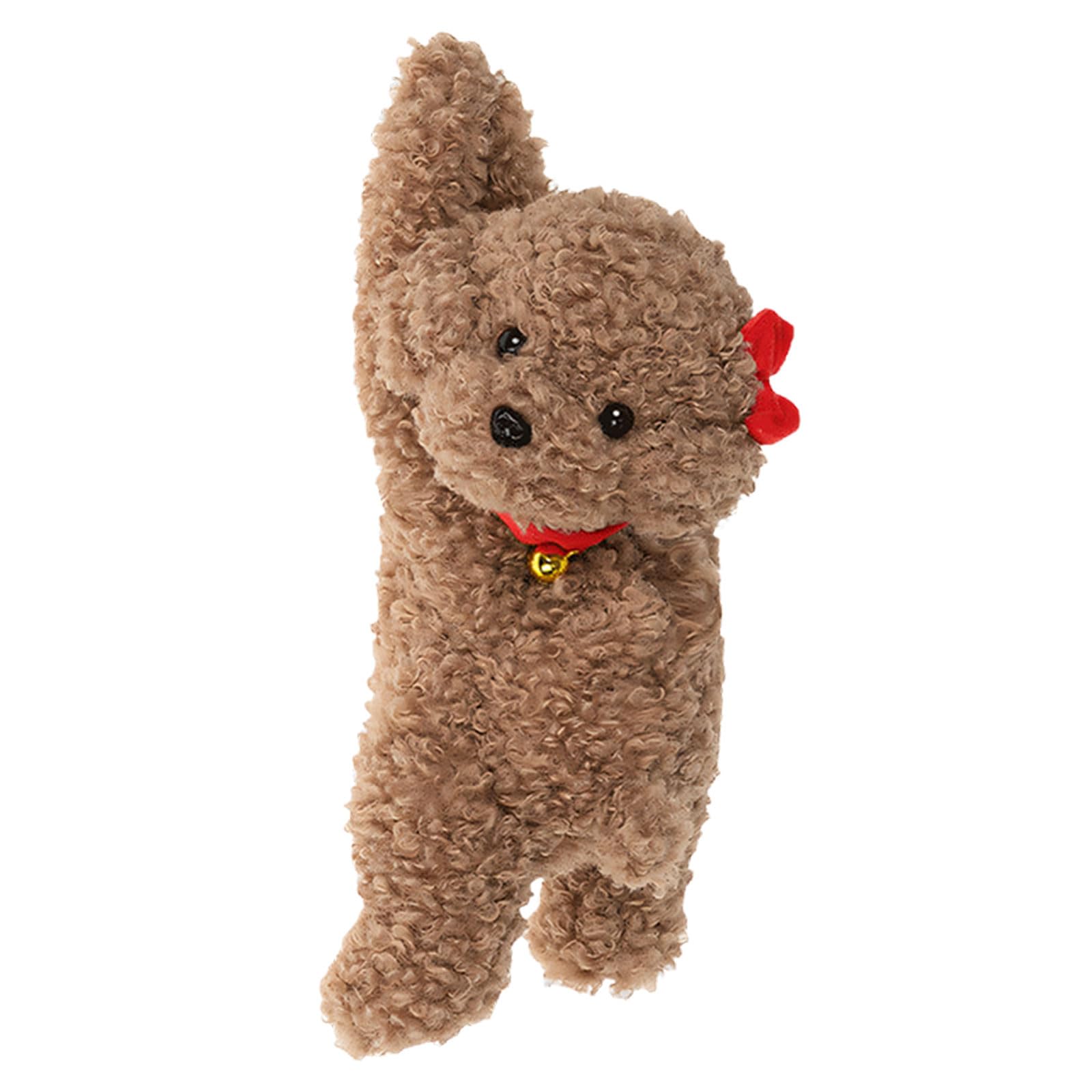LUCKGONI Plush Car Hanging Organiser Napkin Holder Adorable Plush Dog Shaped Tissue Box Cover For Home And Offices