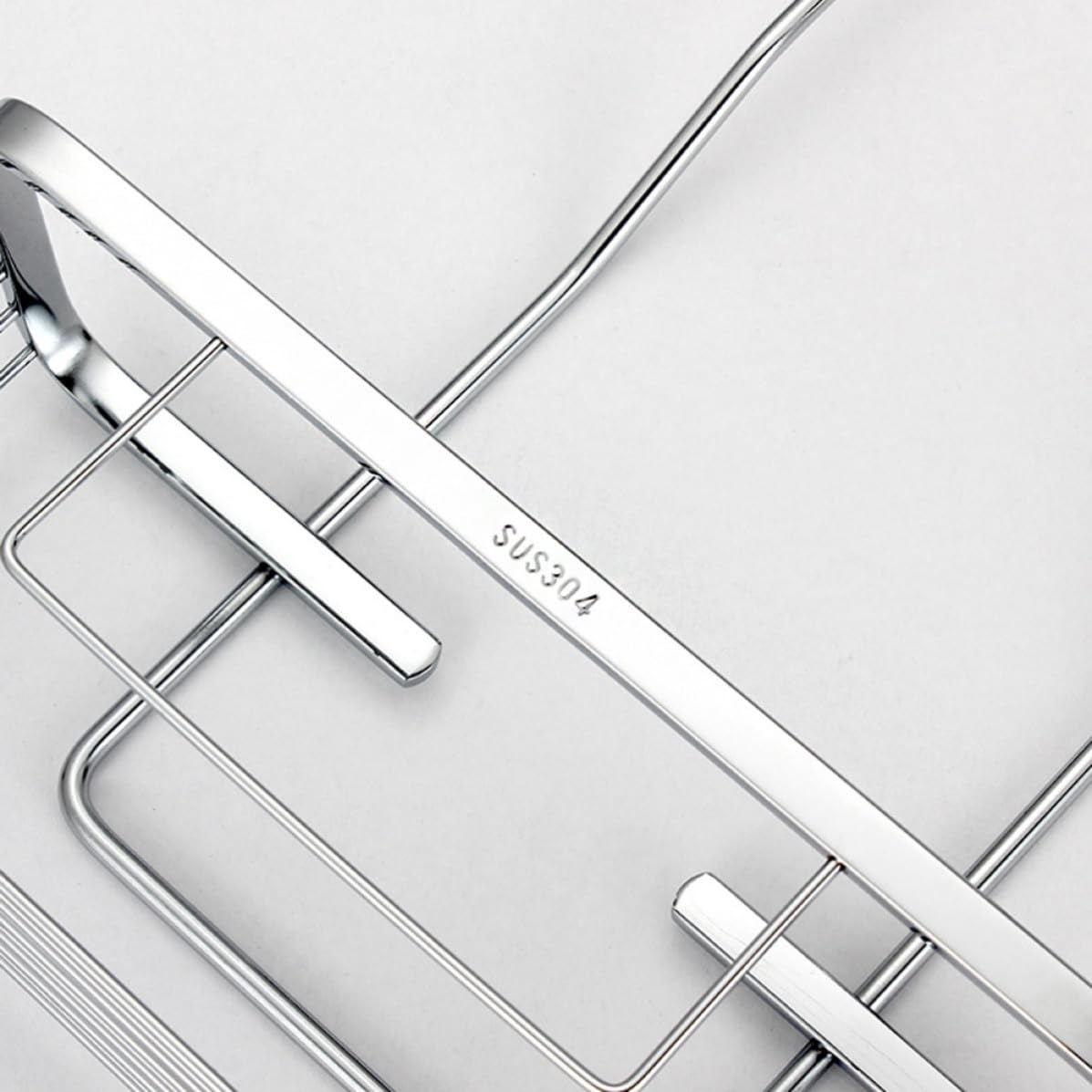 VILLCASE Estante de Ducha Colgante y Carga Súper Resistente Diseño Simple de Acero Inoxidable Organizador Fácil de Almacenar para Baño para Artículos de Tocador