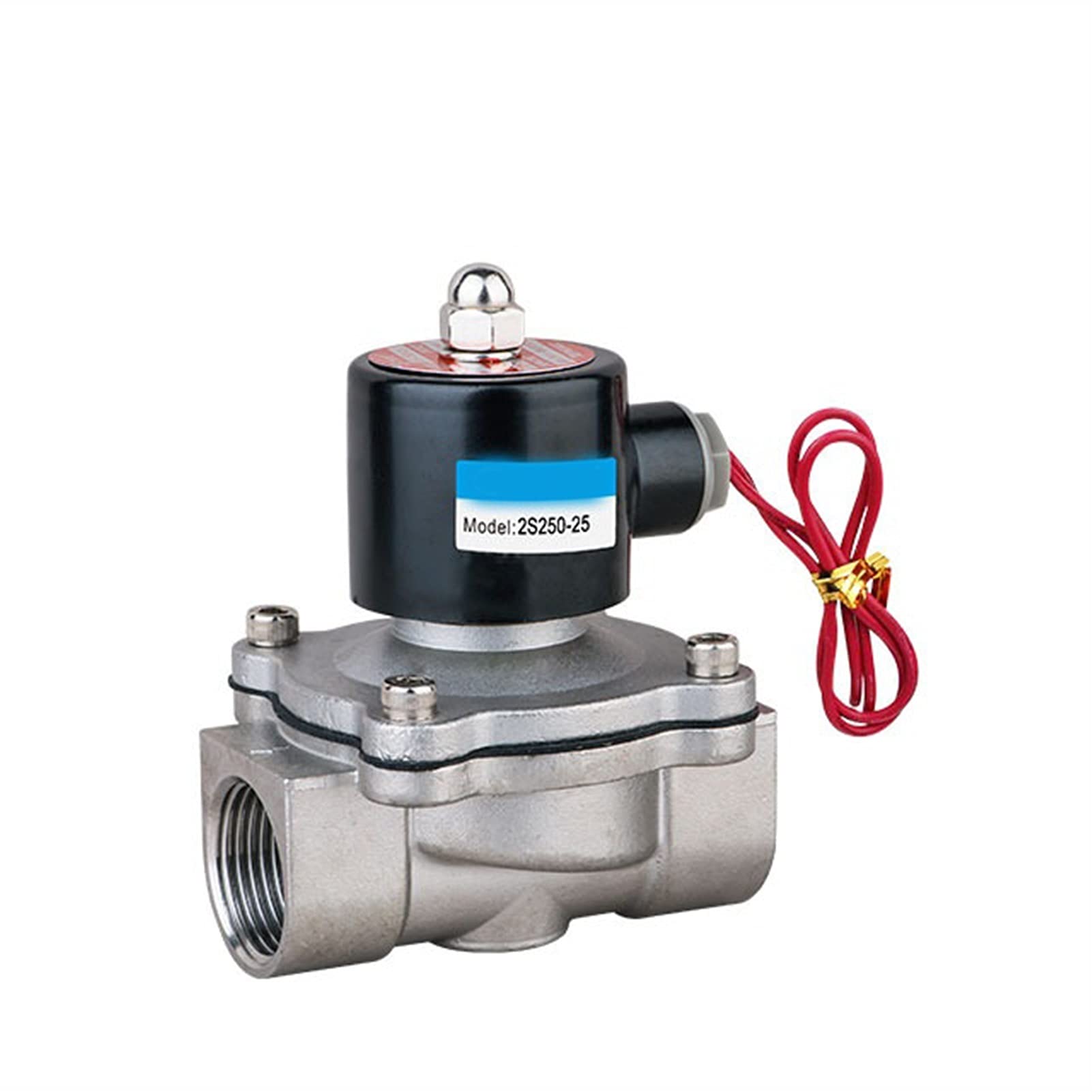 Valvola a solenoide in acciaio inox a due vie a posizioni 2WS200-20. di scarico della valvola elettrovalvola irrigazione Componente tubazioni