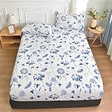 prix drap metis fleur bleue Entretien Facile et Résistant Lavable en machine à 40°C (cycle délicat) Séchage en machine à basse température autorisé Conservation des couleurs et de la forme après de nombreux lavages