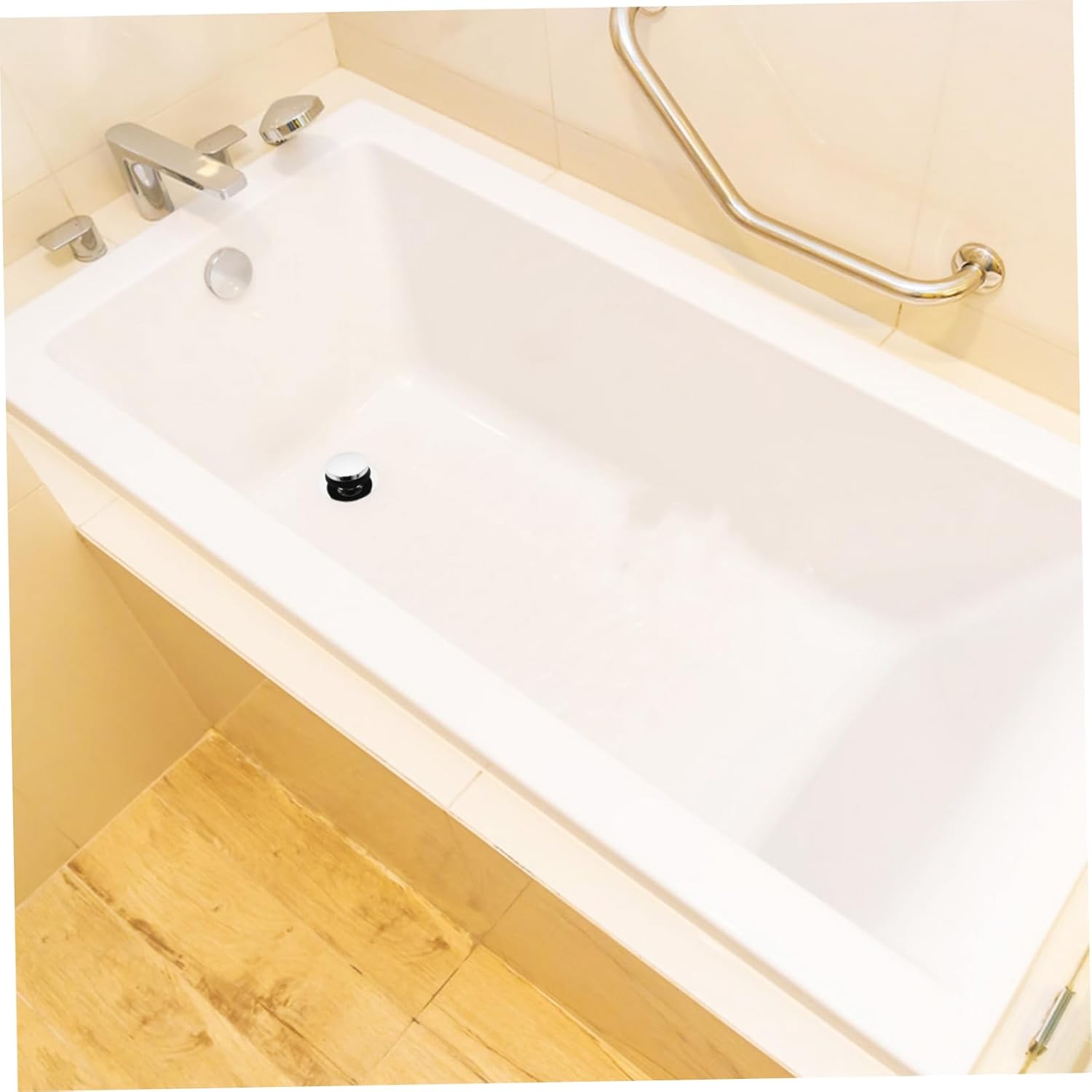 Cabilock Washbasin Drain Stopper Heavy Duty Metal Pressing Sink Stopper for Bathroom and Kitchen Prevents Water Backflow Easy to Clean and Install