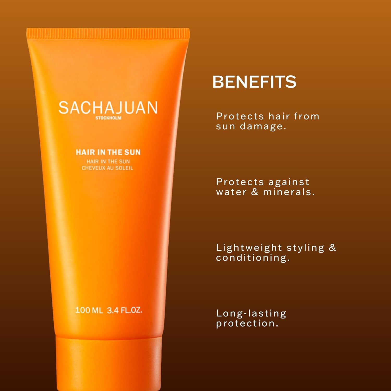 SACHAJUAN Hair In The Sun | UV Protection for Natural & Color-Treated Hair | Helps Prevent Color Fading & Distortion | Protects from Sun Pool Water & Mineral Build Up | Leave-In Care | 3.4 fl oz