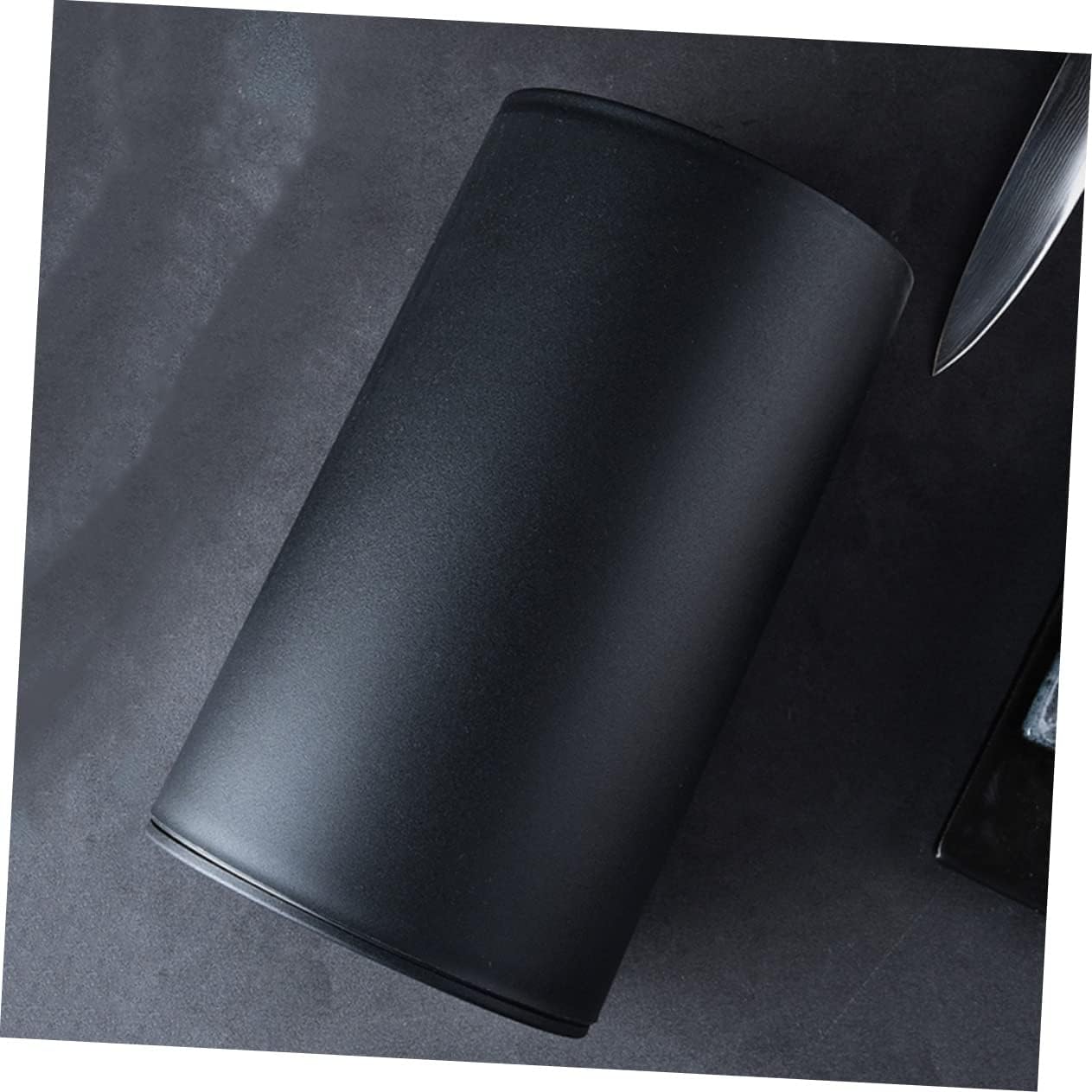 IMIKEYA Detachable Plastic Knives Rack Kitchen Cutter Holder Black Household Tool Storage with Strong Bearing Capacity and Space Saving Design for Organized Countertops