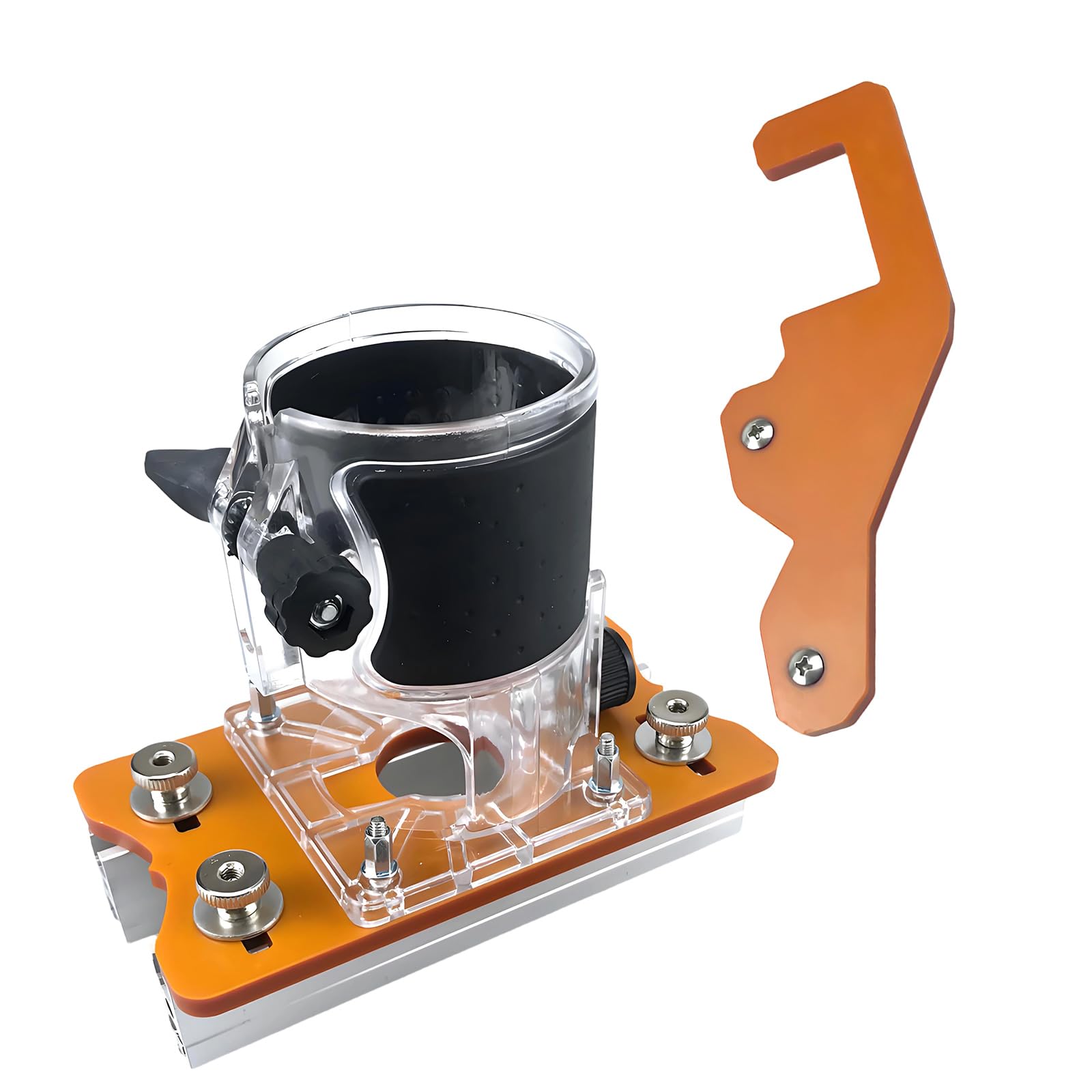 Woodworking Aluminum Wood Slotting Board Set with Fast Setups Positioner and Visibility Cover for Safe Carpentry Job Positioning Jig for Woodworking
