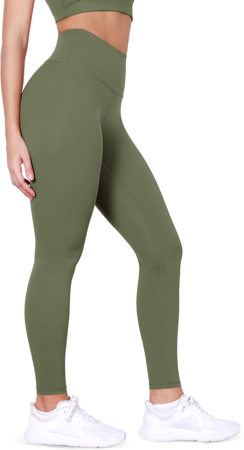 ODODOS Body-Hugging Workout Leggings with Back Pocket for Women, 25" /28" High Waist Yoga Pants