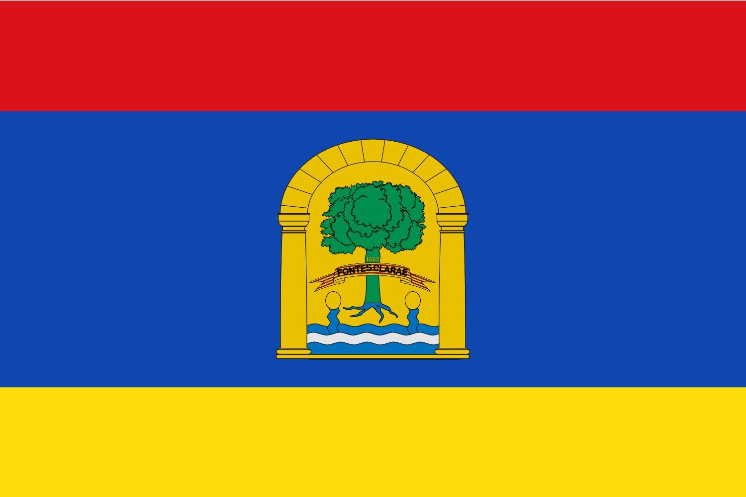 Drapeau Large Fuentesclaras pavillon officiel grand format en tissu