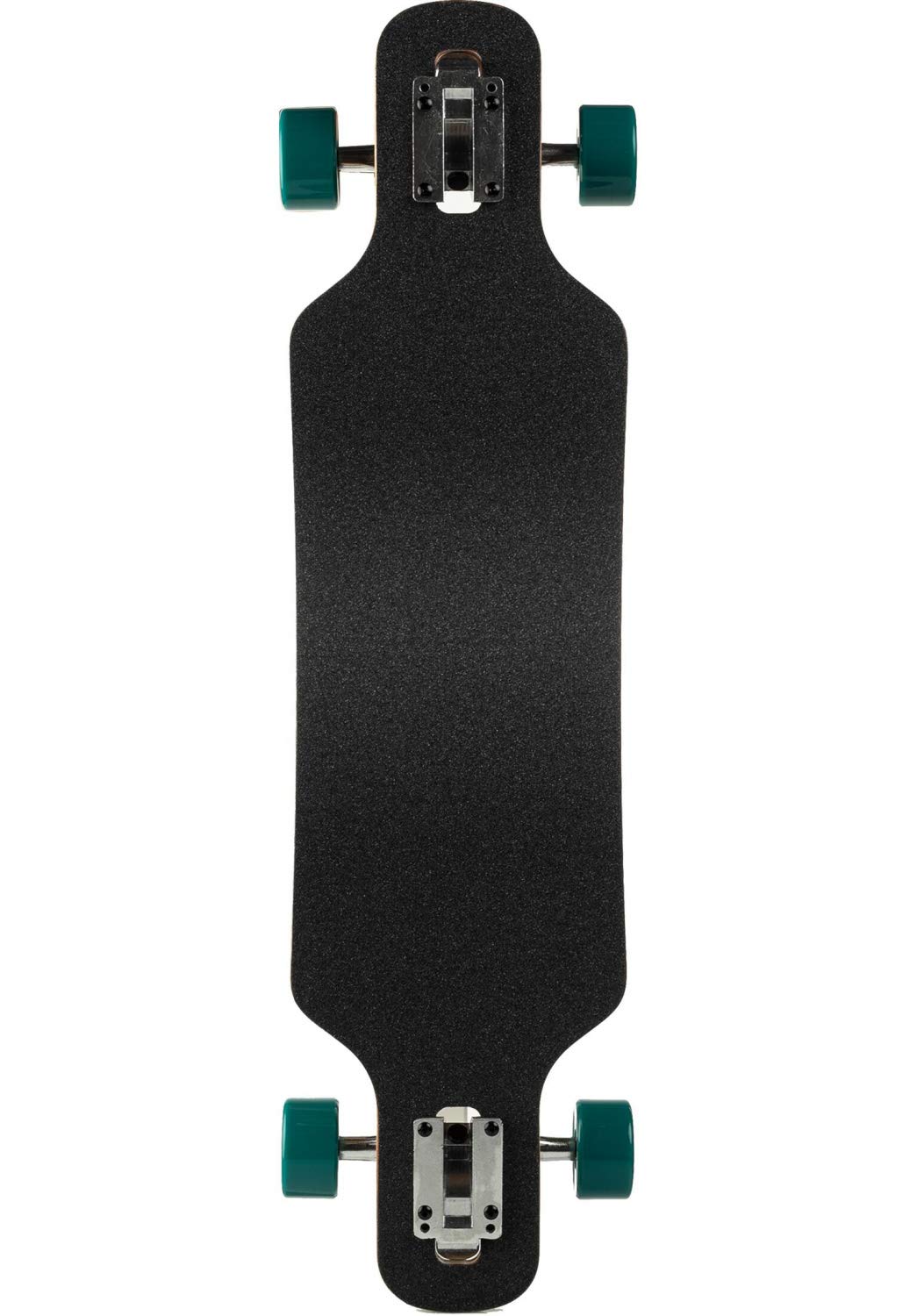 TITUS Longboard Triangle DT Kids : Brown-Blue-Yellow / 8.25, Unisex, Jugendliche und Erwachsene, Profi und Anfänger, Longboard mit großem Fahrspaß, Longboard