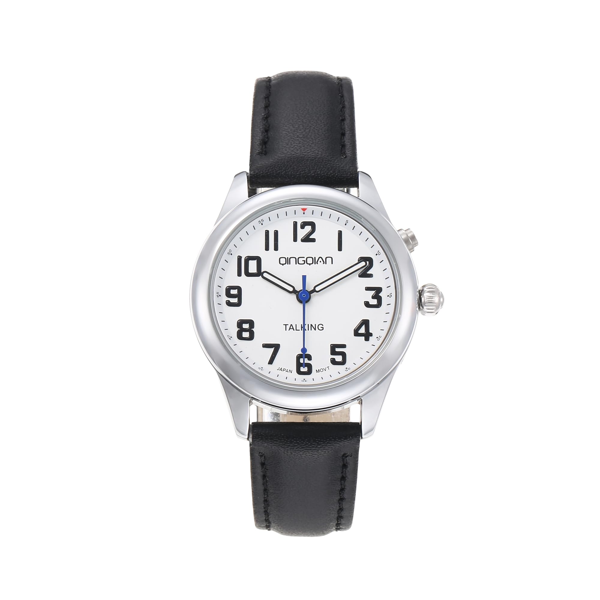 Gran reloj parlante inglés para discapacitados visuales, habla con hora clara y fuerte, fecha y hora de alarma. La correa elástica es el mejor regalo para personas mayores o ciegas