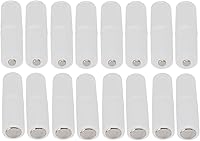 Vista 1 de adaptador para baterías AA a D, color blanco.