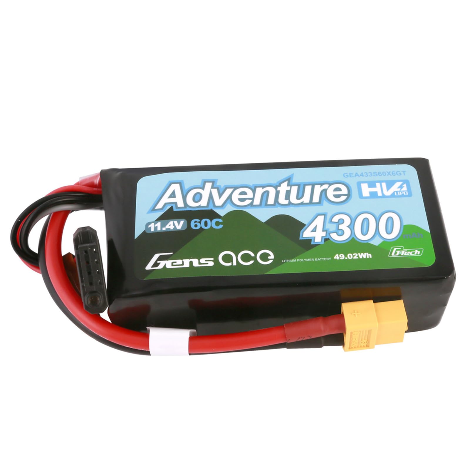 Amazon.com: Gens ace G-Tech Adventure High Voltage 11.4V 4300mAh
