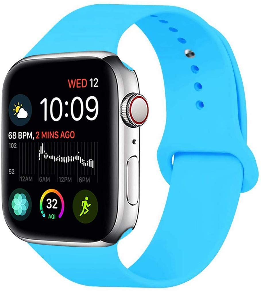 Foureight for Watch Band, Foureight Durable Soft Silicone for Watch Strap Replacement Sport Band for Watch Band Series 4 Series 3 Series 2 Series 1 Sport, Edition (Forest green, 40mm(38mm) S/M)