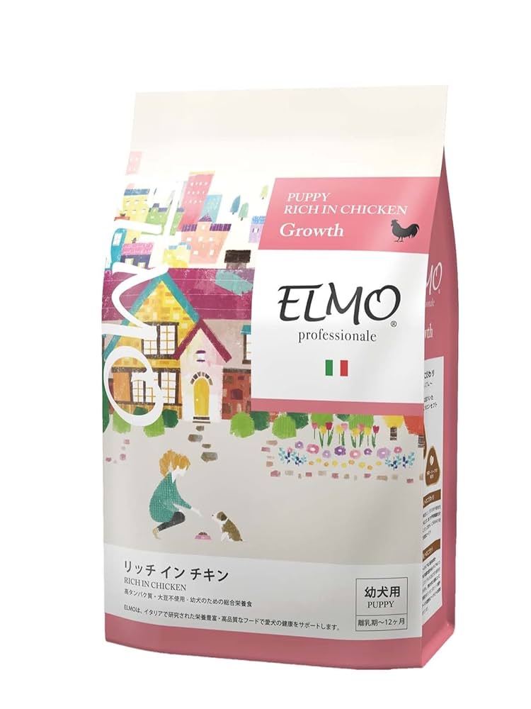 Amazon.co.jp: 【幼犬 子犬用 イタリア製ドッグフード 3kg】ELMO