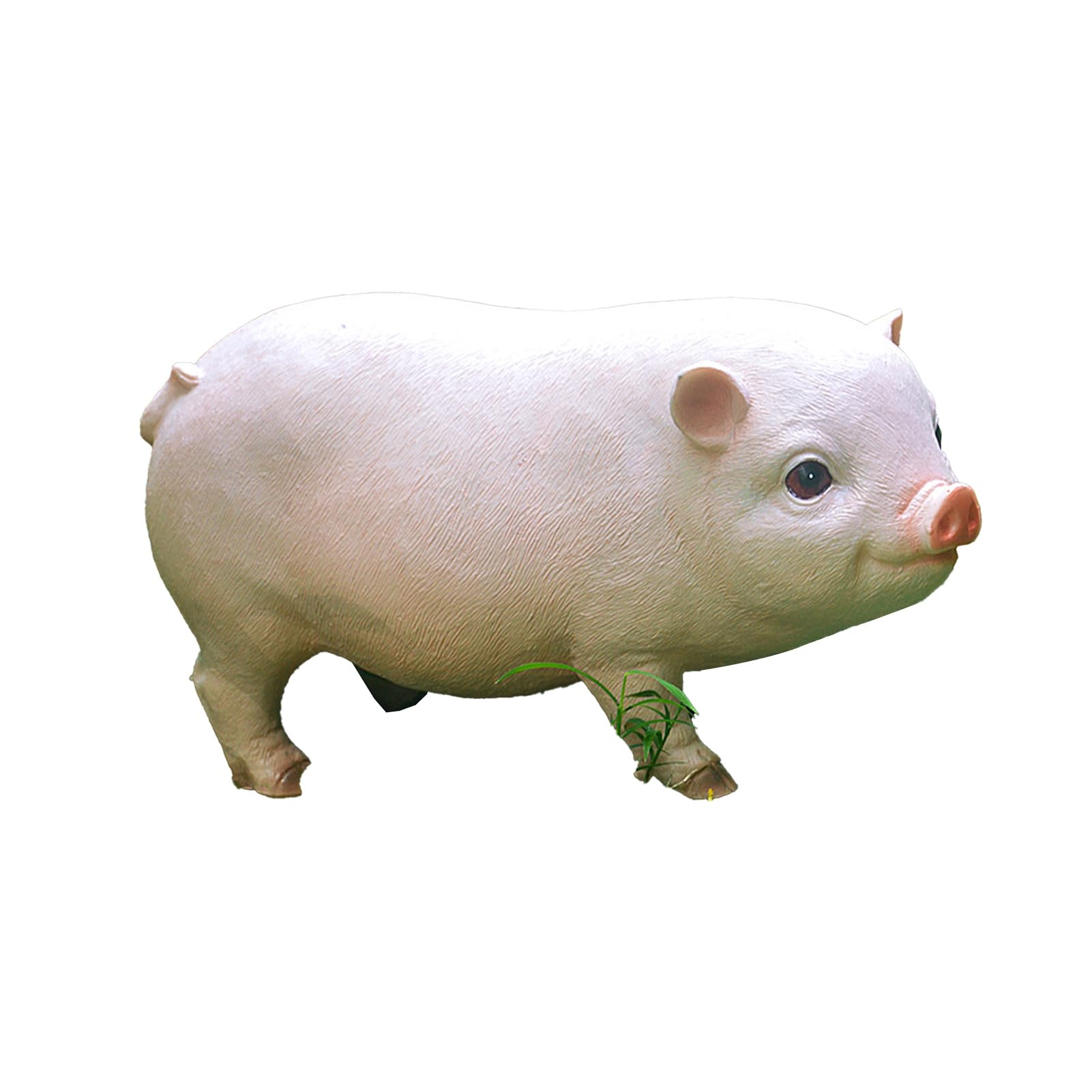 matumou Garden Pig Statue, Outdoor Resin Piggy Ornament, Cute Piglet Sculpture, Farmhouse Decoration for Yard Lawn Patio