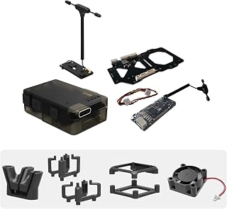 RunCam XF C-20T/C-20D FPV Gimbal Mount Kit with FPV Head Tracking Transmitter & RX,Cooling Fan, Antenna Mount-Compatible with DJI O3,O4,O4 PRO,Walksnail Avatar,Moonlight for RC Cars,Airplanes,Drones