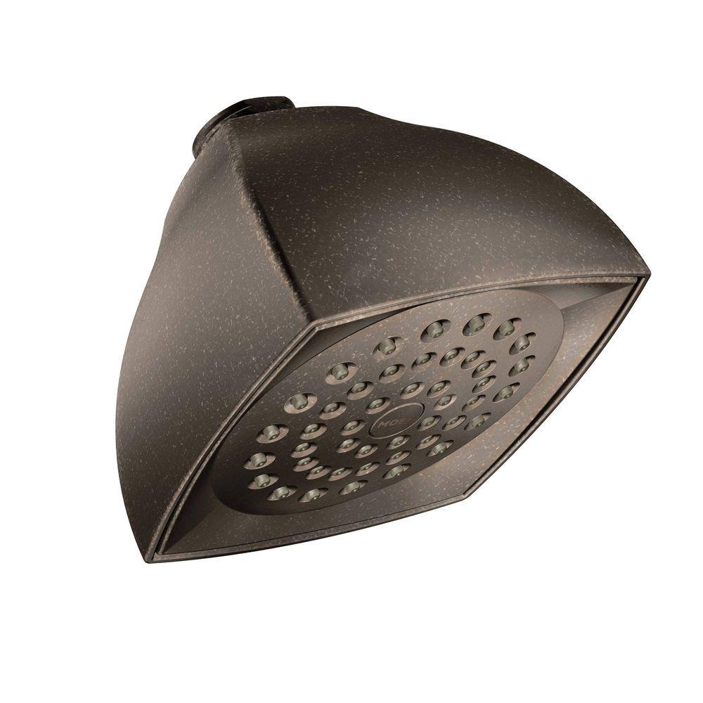 Moen Voss Oil Rubbed Bronze One-Function Moenflo Water Sense Showerhead, 1.75 GPM, 6325EPORBWaterSense