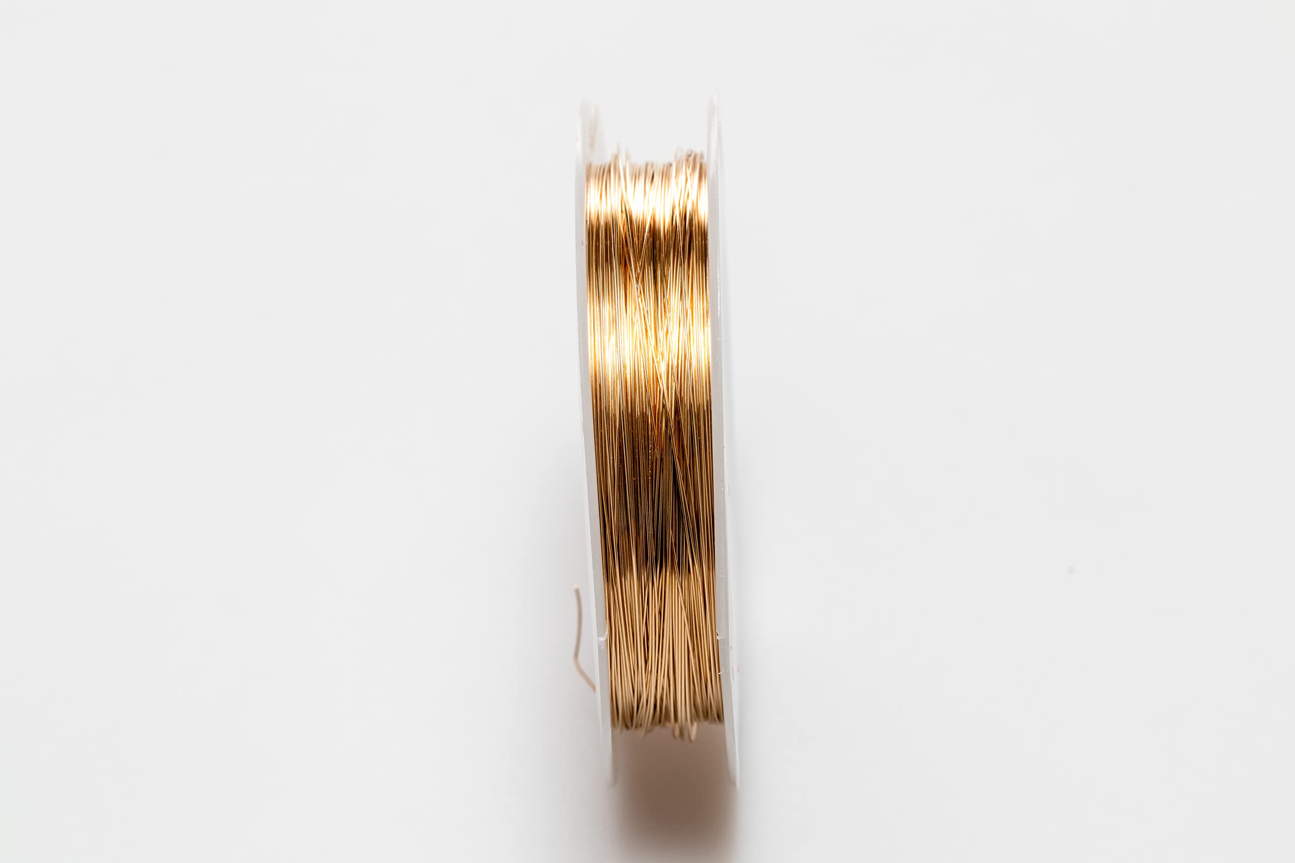 CRAFT WIRE - Filo imbottito in oro giallo 14/20 (rotondo) in oro giallo 14 carati, riempito in oro giallo 14 carati, prodotto negli Stati Uniti, 150 m