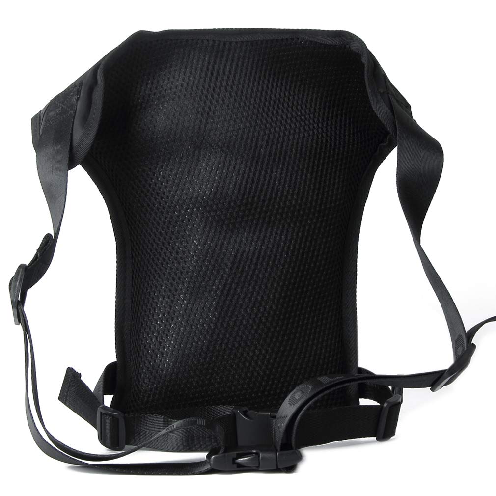 xieben Sac de Sport en Nylon pour Homme avec bandoulière Noir