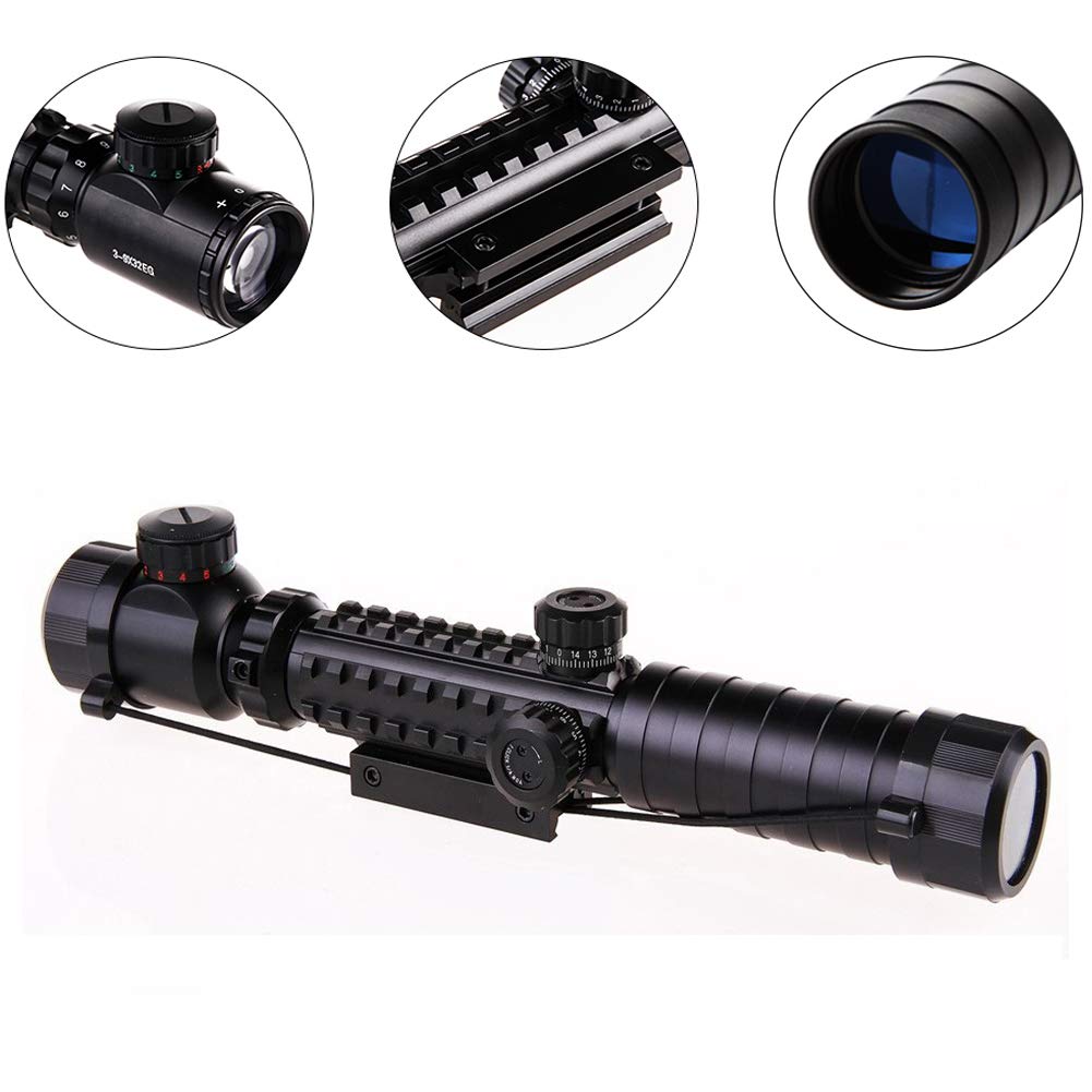 ESSLNB Airsoft Viseur Point Rouge 5 Paramètres de luminosité Rouge et
