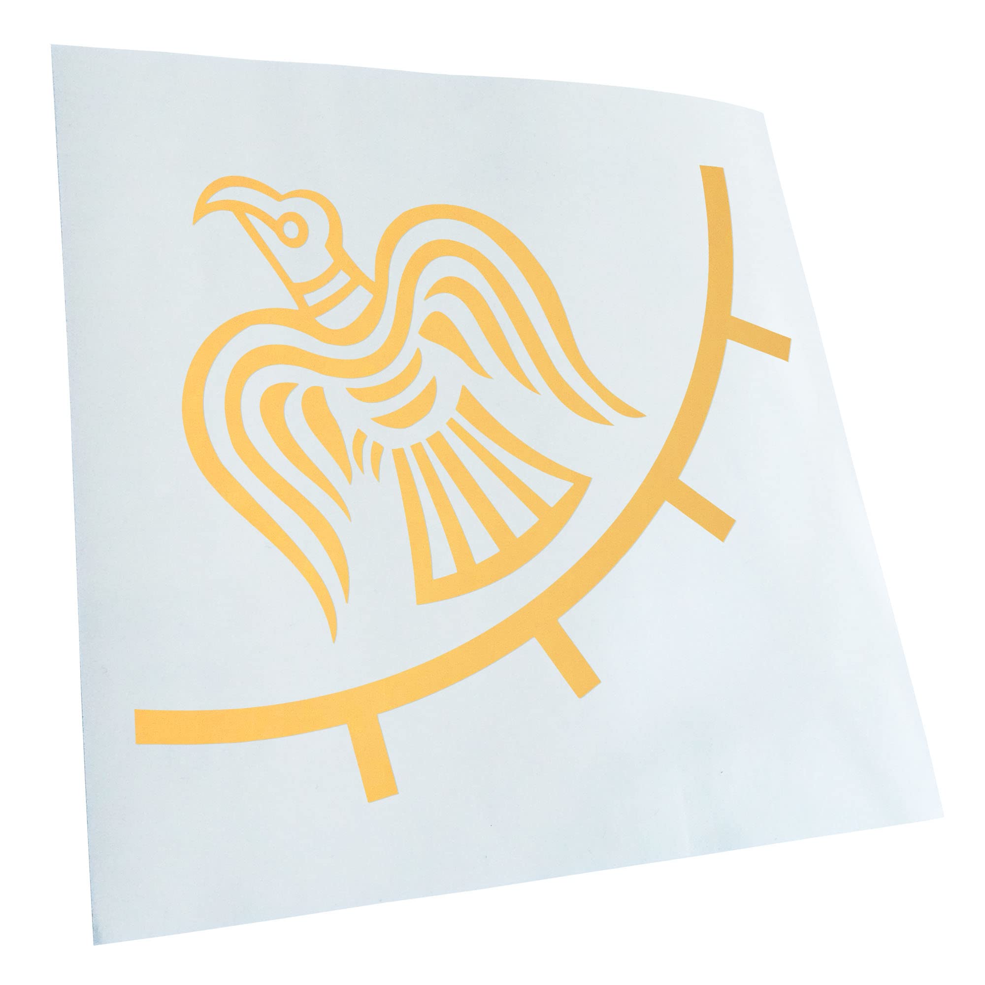 Kiwistar - Car Sticker - Cream - 11.5 x 10 cm Odin Raven Banner - Viking - Rear Window Car Sticker Weatherproof for Car Truck Moped Truck - Sticker Exterior Self-Adhesive Tuning Accessories for
