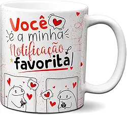 Caneca Flork Namorados Você É Minha Notificação Favorita (Branca)