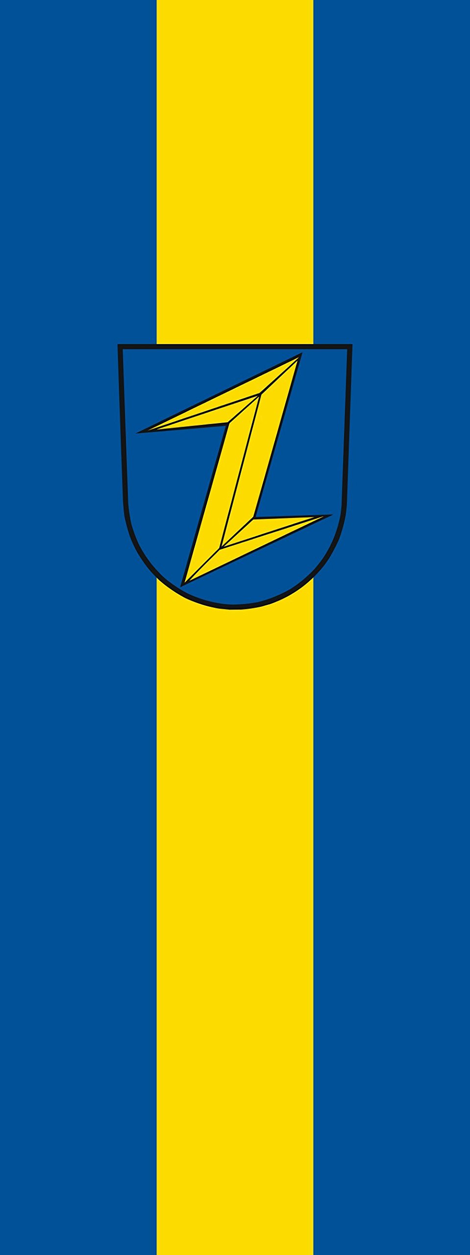 Drapeau Wolfach vertical de 400x150cm pour remplacer vos pavillons usés