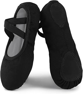 Canvas Ballet Shoes for Toddler/Little Kid/Big Kid,Ballet Slippers for Girls