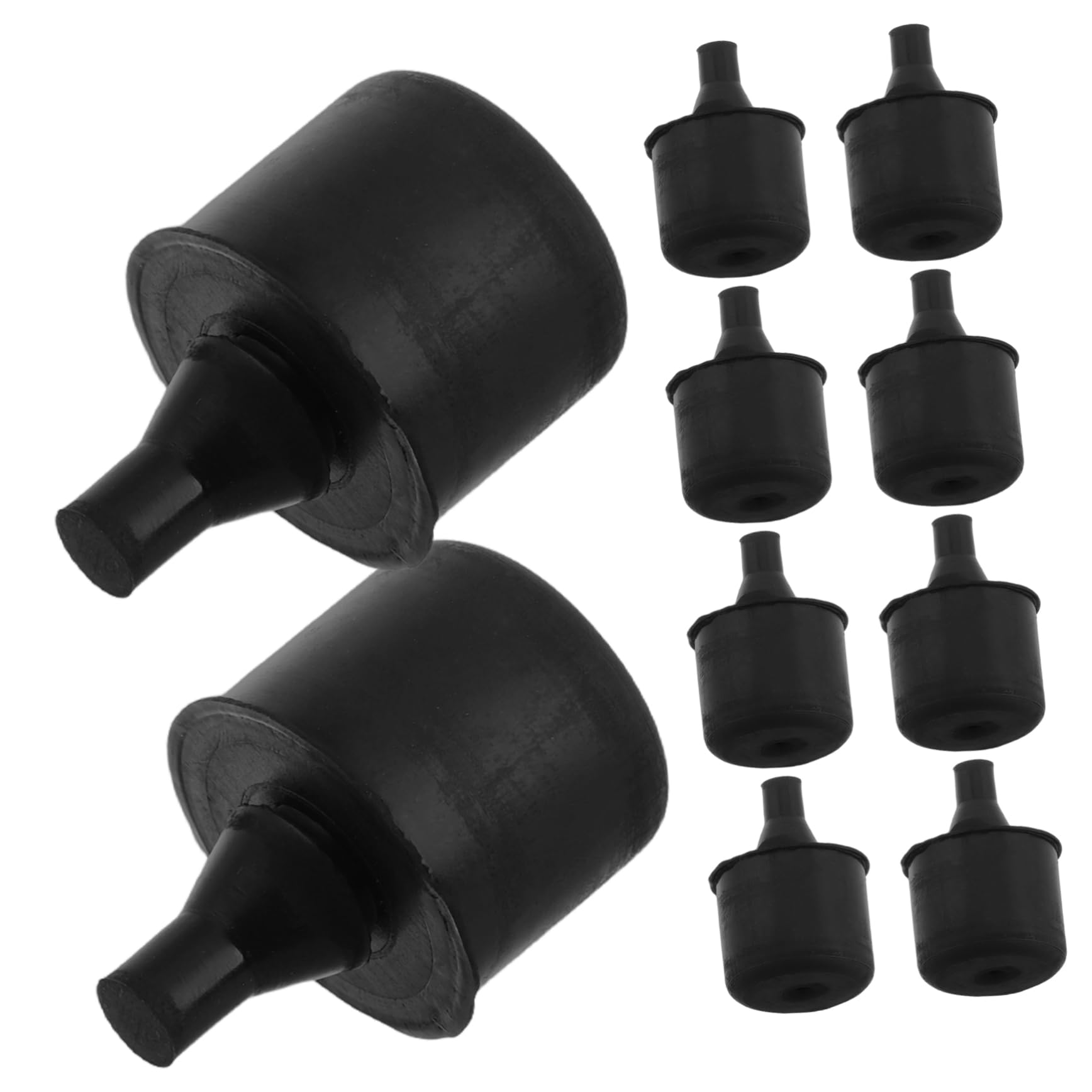 PRETYZOOM Complete Set of 10pc Rubber Grommet Stoppers for Car Hood Engine Cover Bushings Bumper Pads for