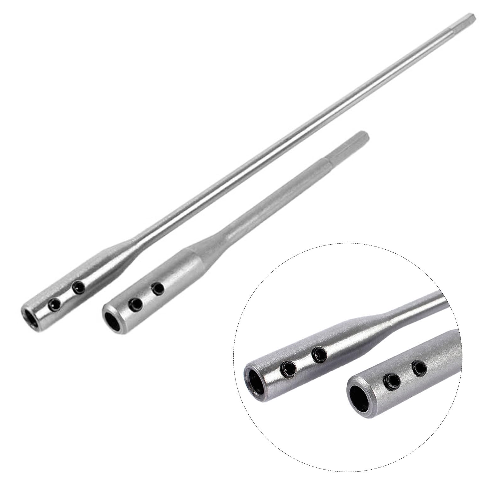 GIONAR Drill Bit Extension Set, 1/4 Inch Drill Bit Extension Bar, 6" & 12" Drill Extension, with 2 Hex Wrench Key, High Carbon Steel Material, Perfect for Mechanics, Construction Work, Carpenters - Image 3