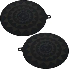 2 peças de silicone termocrômico protetor de placa de indução com gancho antiderrapante capa de fogão de indução antiarranhões reutilizável para fogão de indução de indução
