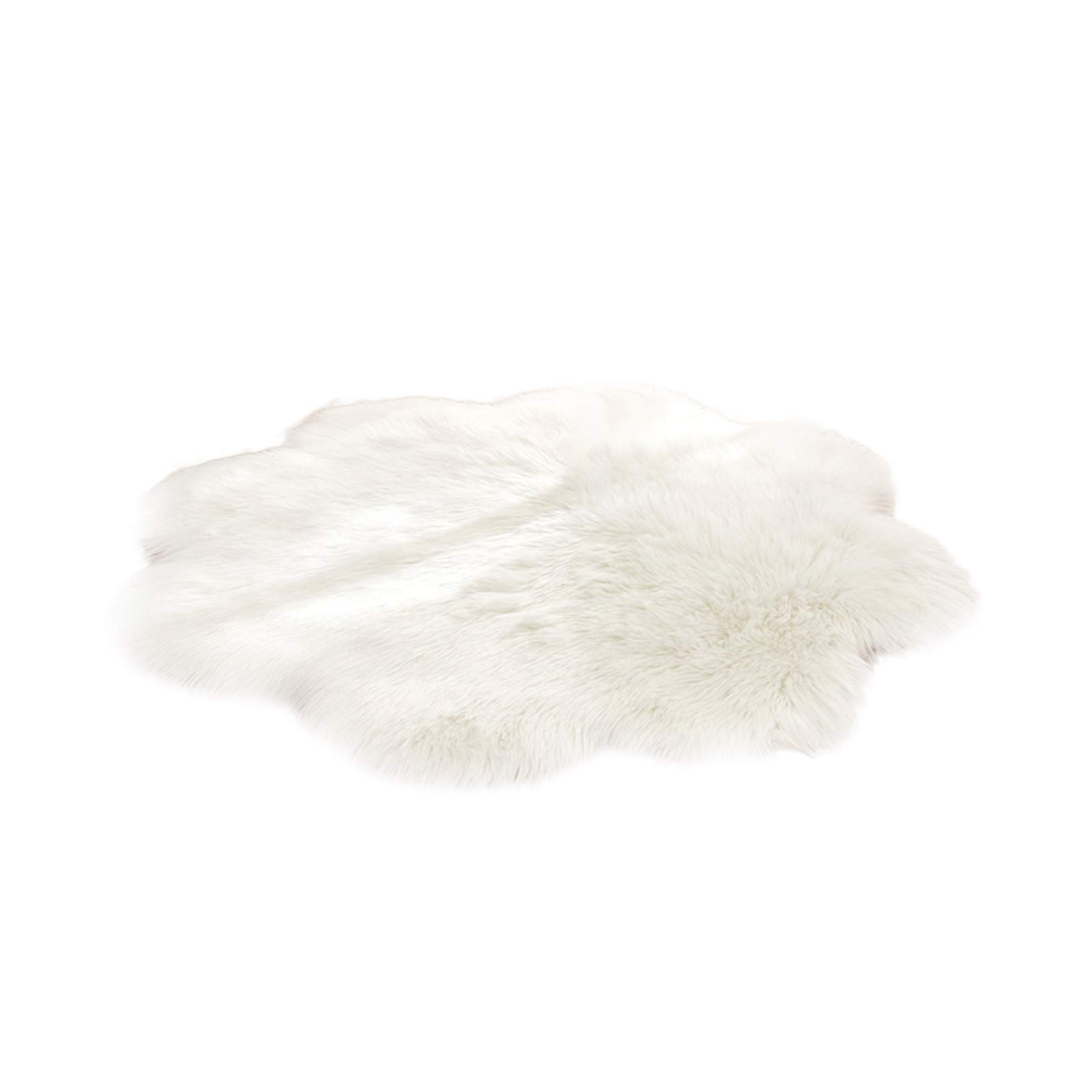 Esenlong Fluffy Flower Fur Carpet Fluffy Non-Slip Carpet Artificial Wool Modern Interior Home Decoration Carpet Thick Plush Carpet Suitable for Dormitory, Family, Bedroom 45X45cm