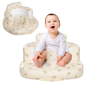 Momsnug Baby Beach ChairInflatable Baby Seat for Babies 3 Months and Up,Summer Bumbo Seat for Learning to Sit, Feeding, Camping