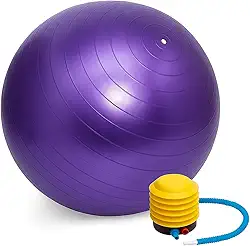 Bola de Pilates Yoga Fitness 75 cm com Bomba – Suporte até 150 kg – Treino de Abdômen, Ginástica e Reabilitação – Storeasy