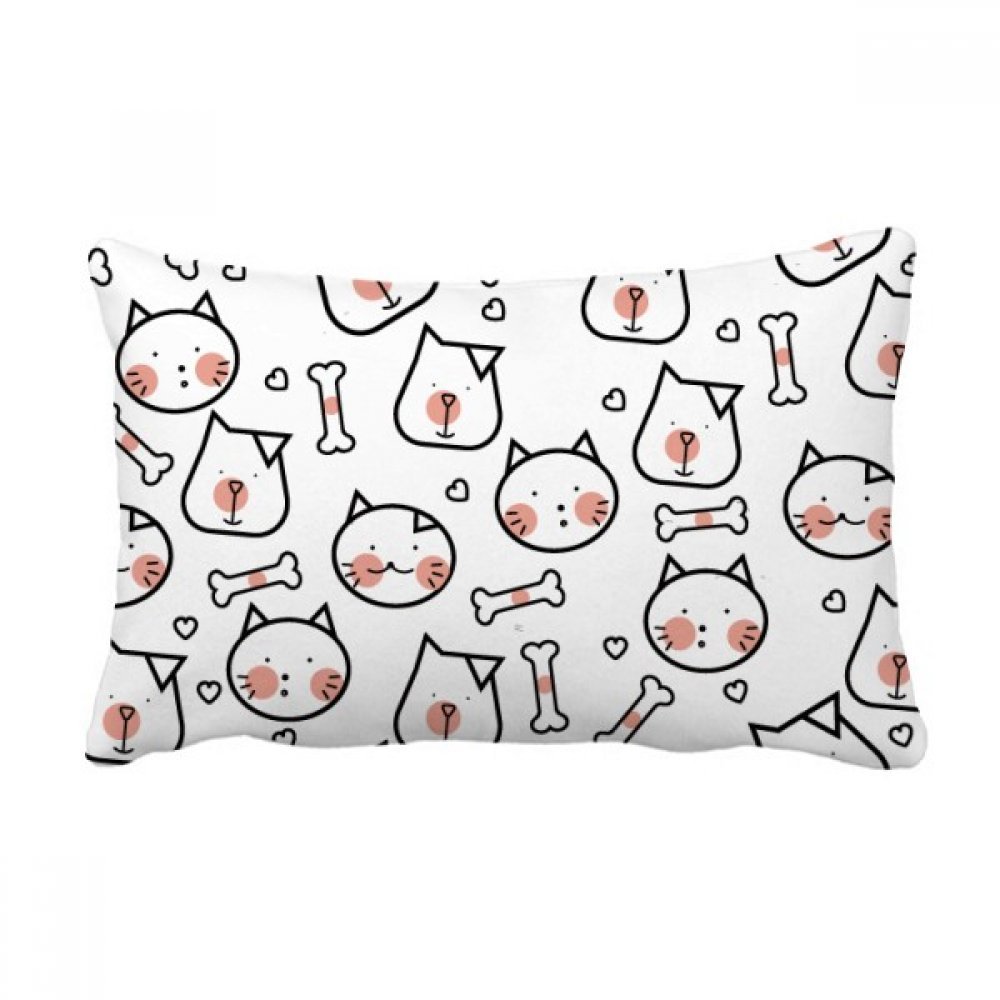 Oreiller lombaire chat et chien multicolore pour sublimer votre canapé de salon
