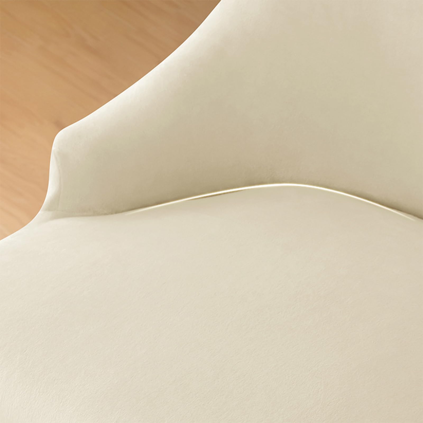 Fundas para sillas de Comedor, Fundas de Cocina de Terciopelo con Respaldo Curvo, Cubiertas arqueadas para taburetes de encimera, Lavables,Norte,4 Piezas