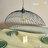 MiniSun | Wavy Wire Design Easy Fit Ceiling Pendant Light Shade in a Copper Metal Finish | Home Décor, Bedside & Desk Lamp | 310mm Shade Width - Image 5