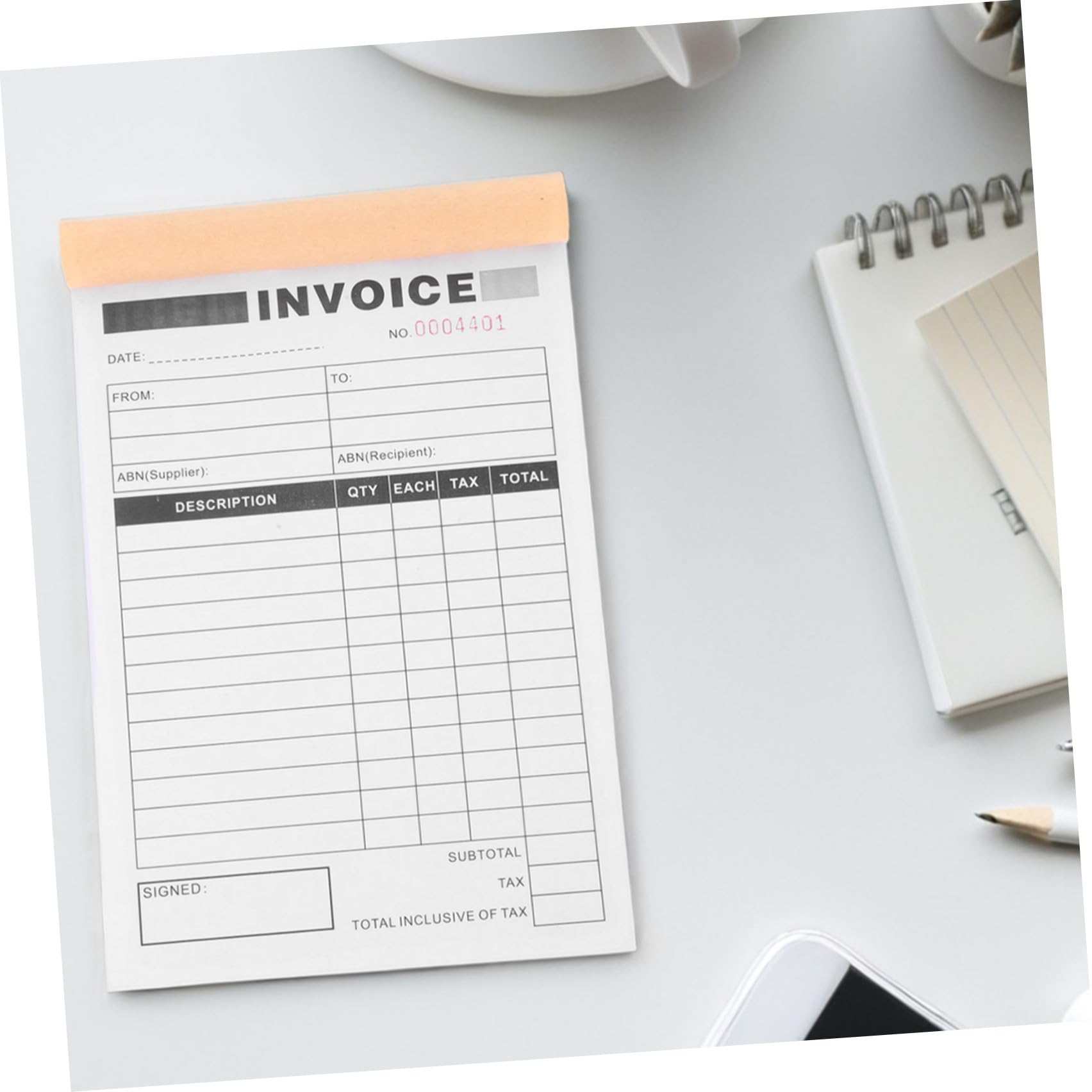Carnet de Livraison Duplicata 5 Pièces en Papier pour Commandes