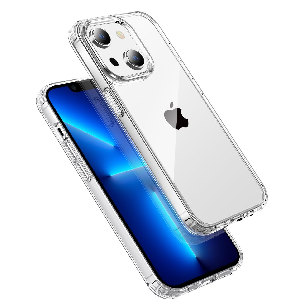 tigratigro Cover per iPhone 13 mini 5.4 Pollici, Anti Ingiallimento,Custodia con Assorbimento degli Urti e Anti-Graffio,Struttura Protettiva Antiscivolo, Classico Stile Cover Trasparente