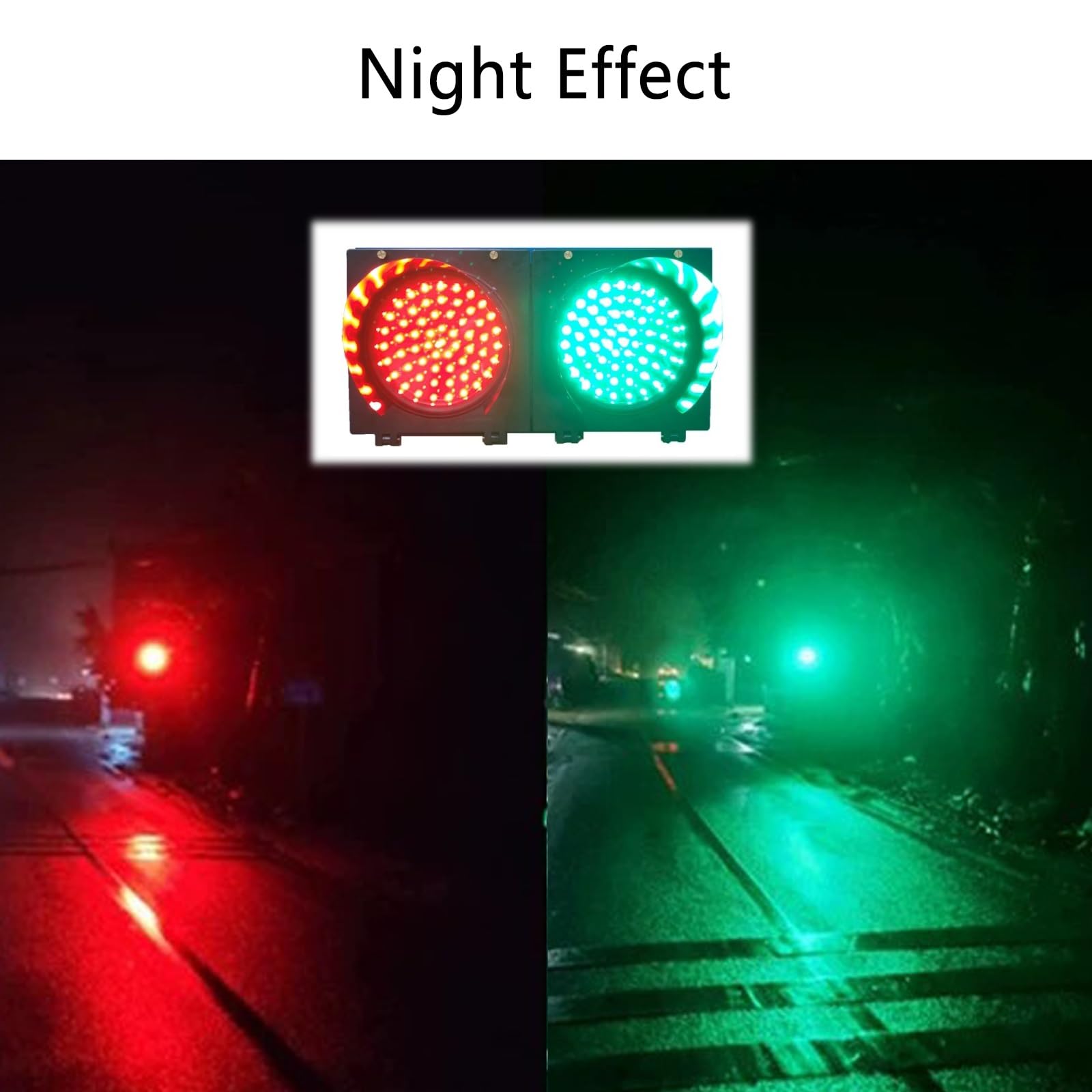 Sygnalizacja świetlna LED, czerwony/zielony, sygnalizator ruchu, wodoszczelne do użytku na zewnątrz, na ulice, instalacje portowe, punkty poboru opłat, zakręty, mosty (prąd zmienny 220 V