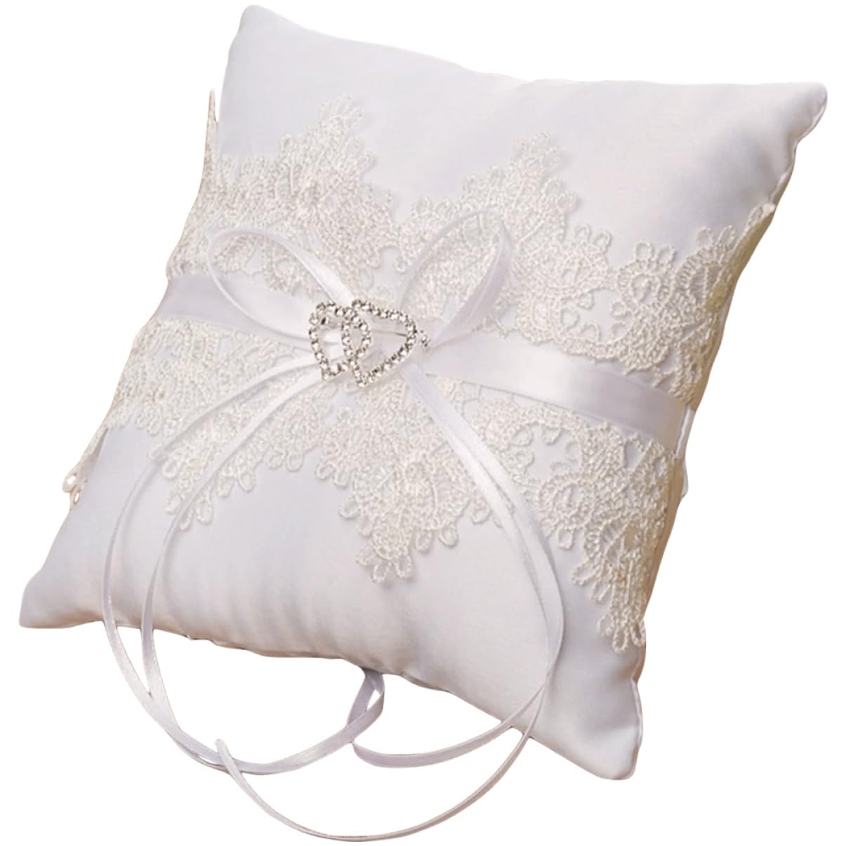 Cabilock 5 Pz Cuscino Di Perle Ad Anello Chiaro Gioielli Nuziale Decorazioni Accessori Anelli Per Le Donne Impostore Carta Agitarsi In Piedi Cuscini Anelli Di Fidanzamento Pizzo Bianca