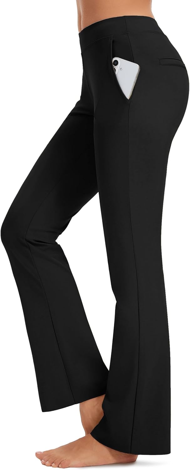 Safort 31" 34" Women Bootcut Yoga Tall Dress Pants Flare Long Trousers Work Stretchy Business Casual Slacks Pockets - Image 2